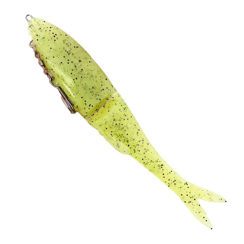 12cm/17cm Soft Fishing Lures with T Shape Tail, Simulation Fishing Swimbaits Artificial Baits Slow Sinking Fish Lures