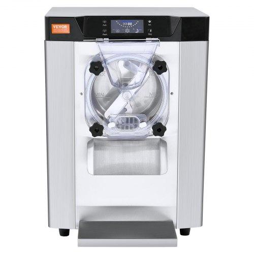 VEVOR Commercial Ice Cream Machine, 12 L/H Yield, 1295W Single Flavor Countertop Hard Serve Ice Cream Maker, 4.5L Stainless Steel Cylinder