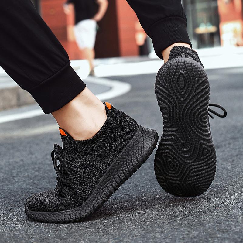 39-46 Men's Sneakers Flying Weaving Shoes A Breathable Lightweight