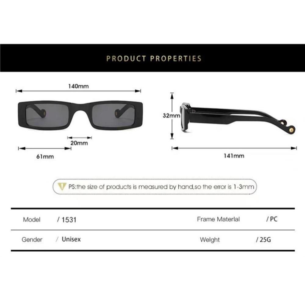 Ins Trend Vintage Small Frame Square Sunglasses Women Fashion Retro Rectangle Sun Glasses Shades UV400 Protection Casual Goggles
