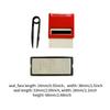 Self Inking Stamp Set Stationary Alphabet Number Removable Professional Portable Mini Printing Stamp DIY Stamp Kit for Office