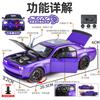 1:24 Challenger Hellcat Redeye Litinový Model Muscle Car Zvuk A Světlo Stahovací Dětská Hračka Sběratelský Předmět Dárek k Narozeninám