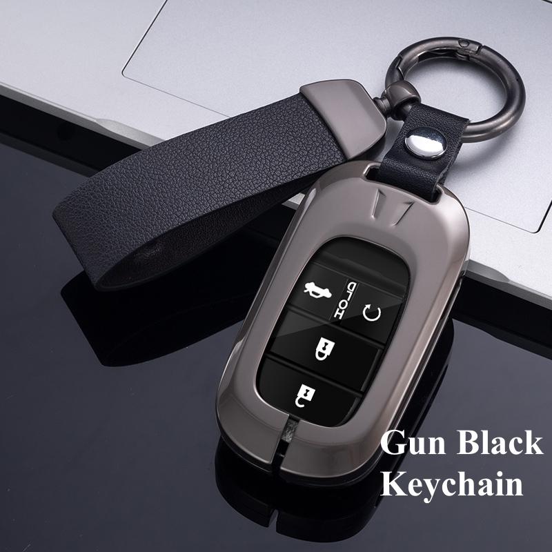 Metal Zinc Car Flip Key Case Cover For Honda Acura TL TSX ZDX RSX CRZ For Honda Civic Fit Accord CRV HRV Jazz Odyssey Vezel 2022