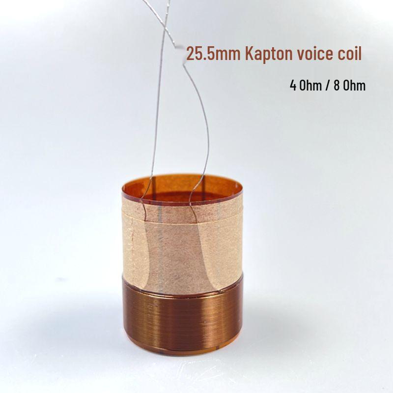 

Каптоновая звуковая катушка для басового динамика 25,5 мм, 2-слойная, 4/8 Ом, аксессуар для динамика 8 Ohm, 12mm Wire Height