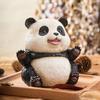Panda Figurine Cute Lifelike Sturdy Resin Panda Animal Figure Ornament for Home Office Desktop Decoration