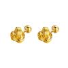 Auspicious Knot Earrings for Women Niche Premium Screw Back Tassel Ear Wire Healing Piercing Earrings