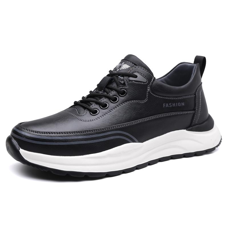 Fashion New Men Outdoor Leather Casual Shoes Fashion Sports Shoes for Men Simple Comfy Male Sneakers Versatile Treking Footwear Trainers