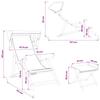 Deck Chair 4 pcs 3 Position Solid Eucalyptus Wood Red