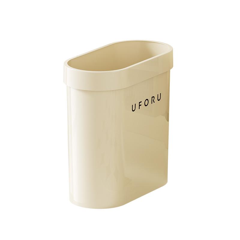 Trash can household high-end toilet toilet large-capacity paper basket uforu pressure ring fixed crack trash can