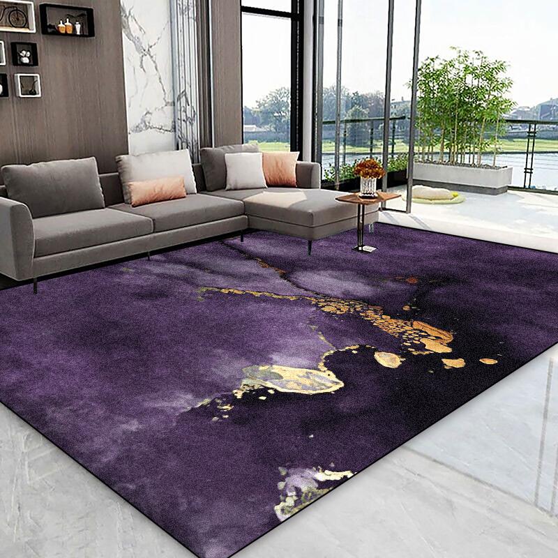 European Style Abstract Carpet for Living Room Luxury Home Decoration Non-slip Large Area Rugs Bedroom Washable Sofa Floor Mats