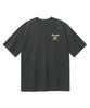 BEMIGHTY Stitch Flower Oversized Short Sleeve T-Shirt [Dark Gray]