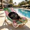 Alpha Kappa Alpha Print Beach Towel Design, Soft, Lightweight. for Home Bathroom, Spa, Pool, Yoga, Surfing, Camping, Gift for Family, Friend