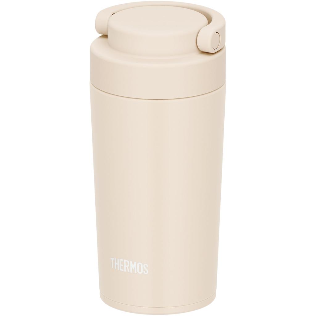 Thermos Vacuum Insulated Portable Tumbler with Carry IV Dishwasher-Safe Handle, 320ml, Ivory, JOV-321