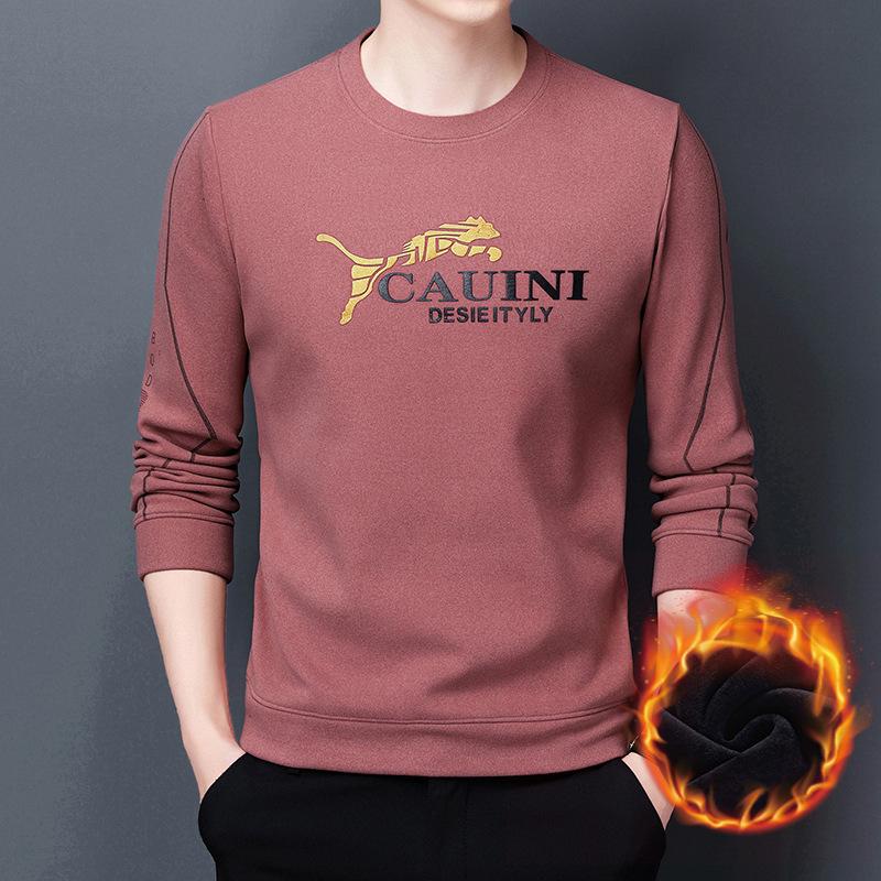 

Мужские бархатные утолщенные рубашки для молодежи и людей среднего возраста, теплые топы, толстовки с длинными рукавами, мужские бархатные футболки, нижние рубашки 4XL