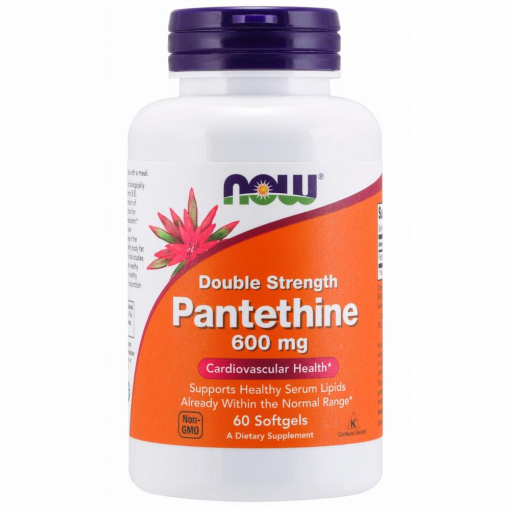 Now Foods Double Strength Pantethine 600mg Softgels 1 Pcs (60 Tablets)