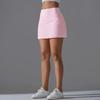 Yoga Skirt Badminton Tennis Skirt High Waist Breathable Sweat Skirt Quick Dry Elasticity Double Layer Yoga Skirt Inside Legging