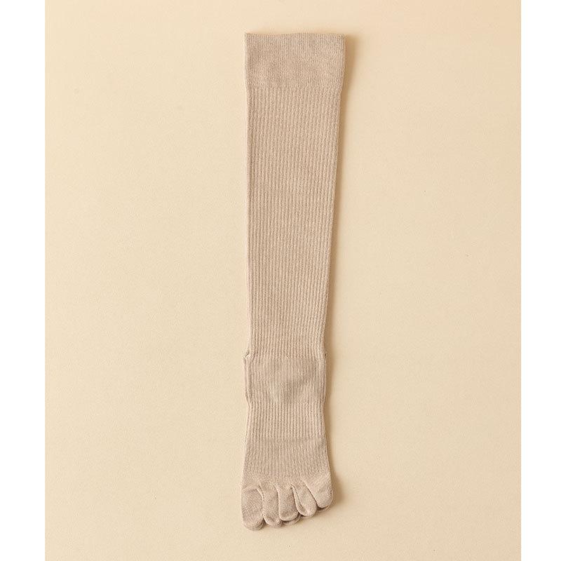 

Жіночі осінні шкарпетки для йоги та фітнесу з п ятьма пальцями та компресією литок - Середньої довжини, з розділеним пальцем для бігу та стрибків One Size хакі