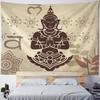 Tapestry wall hanging, yoga background cloth, meditation, chakra, art decoration, dormitory bedroom living room, home decoration