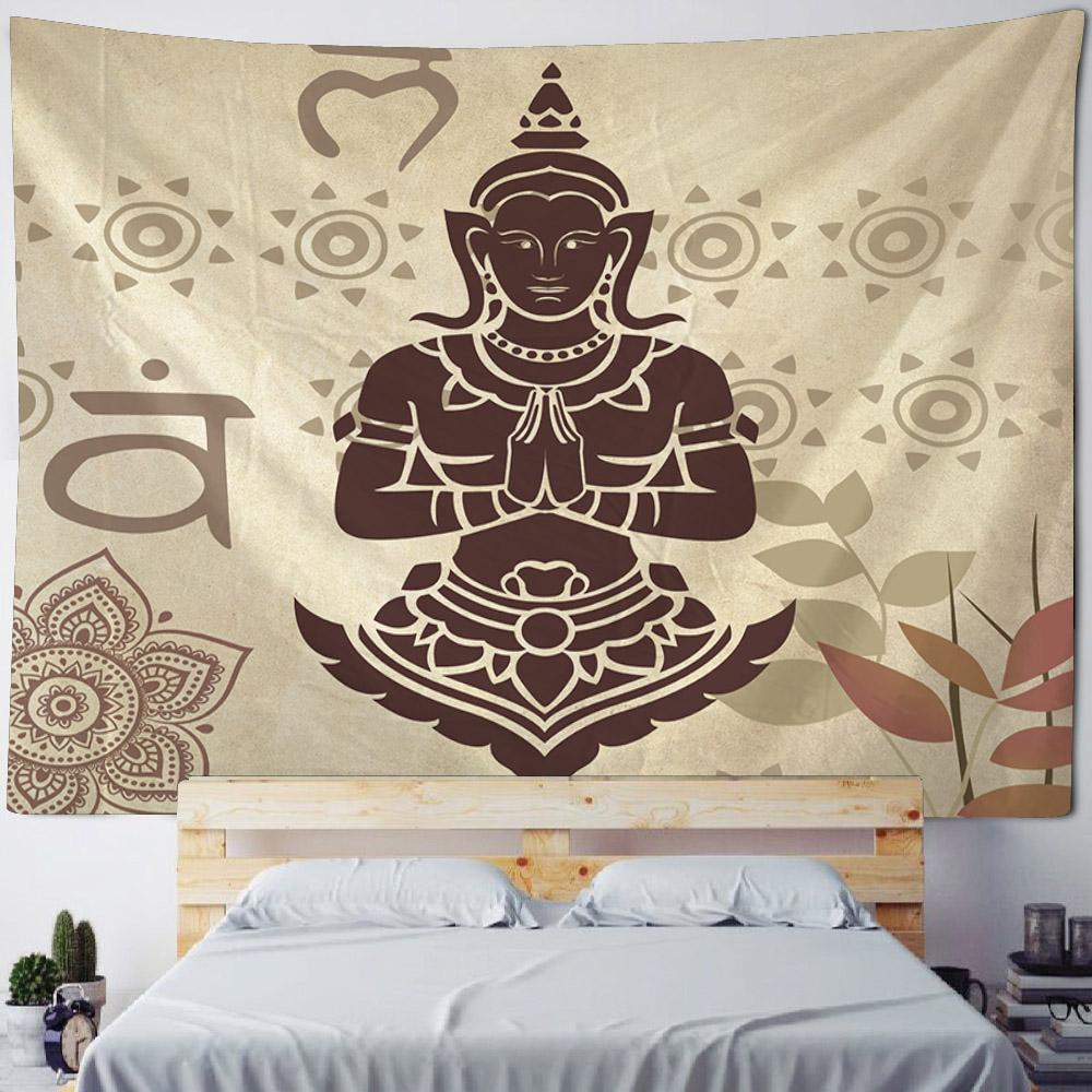 Tapestry wall hanging, yoga background cloth, meditation, chakra, art decoration, dormitory bedroom living room, home decoration