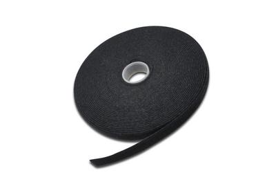 Microconnect Klettband 15 mm, 10 m, Schwarz, Cabletape1