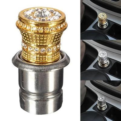 Stilvolle Bling-Auto-Steckdose Stecker Steckdose Strom 20mm Universal Faux-Kristall Zigarettenanzünder Heizung Funkelnde Auto-Dekoration