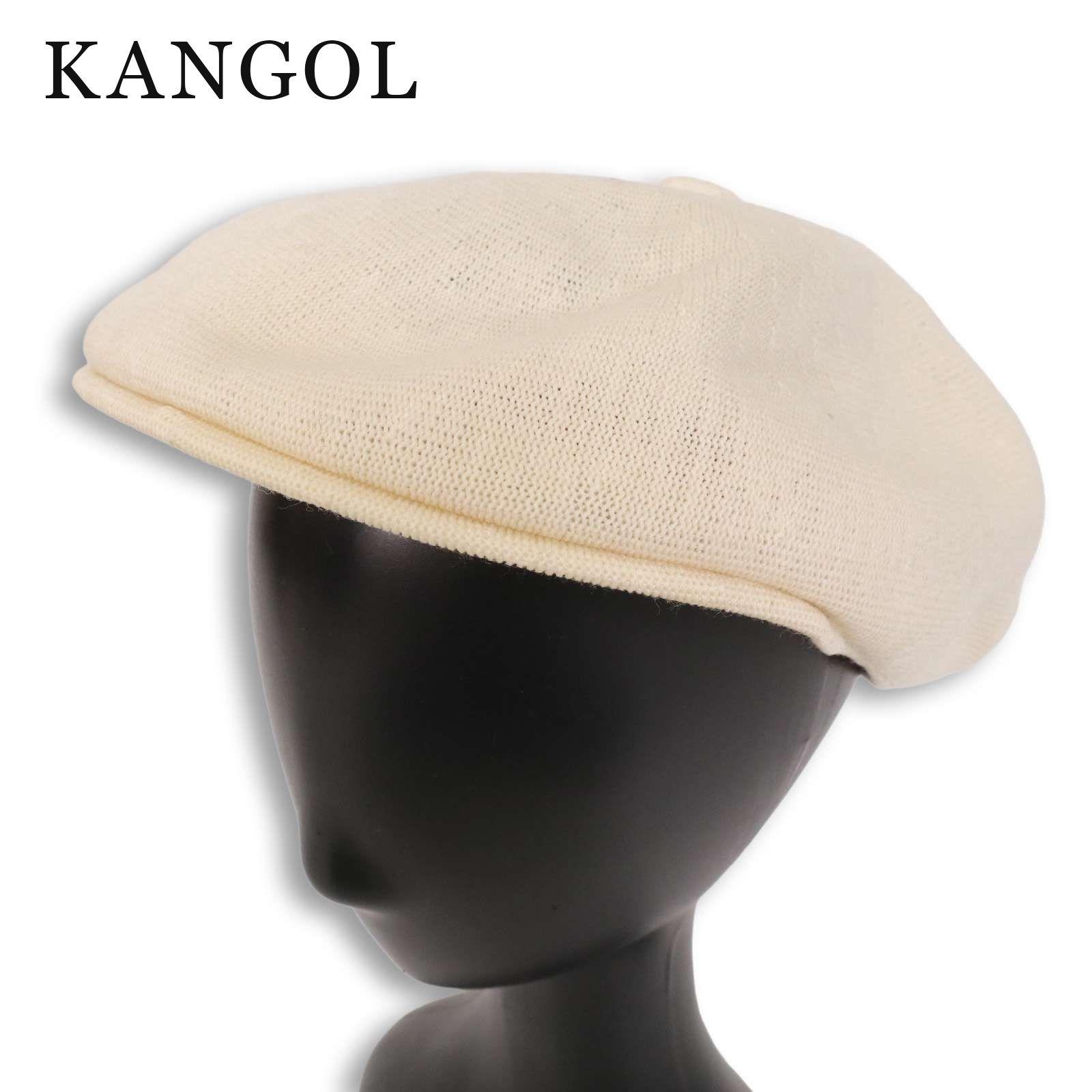 Used KANGOL Spring/Summer Logo Embroidery Mesh Knit Hunting Beret Sz.L Women s