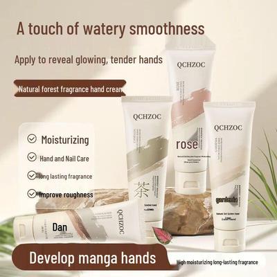 QCHZOC Feuchtigkeitsspendende Handcreme mit Blumenduft 4er-Pack