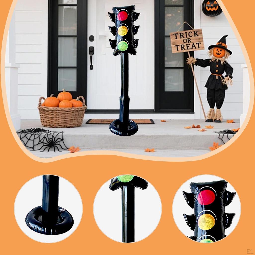 Stop Light Balloon Inflatable Traffic Toy Indoor Outdoor Home Children Party Pretend Play