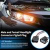 X Autohaux No.22853028 Male and Female Headlights Connector Harness Plug Wire for Chevrolet