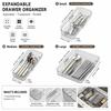 Divided Drawer Tray Transparent Drawer Storage Bin Multifunctional Divider Box