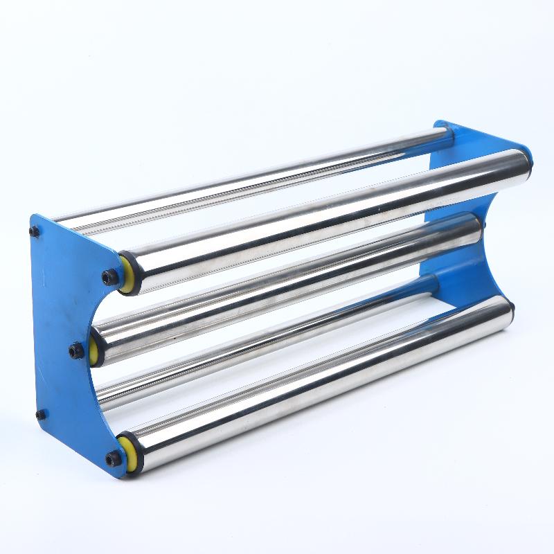 Stainless Steel 1 Media Roll Holder Mobile Tray For Roll Printing Vinyl Film Stickers Advertising Material Rack серебряный