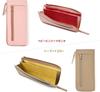 World Closet Women's Long Wallet, "Wind Era" Colored Pencil Wallet, L-Shaped Zipper, Holds 24 Cards, Large Capacity, with Detachable Strap, Easy to