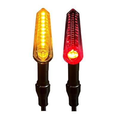 KSHOSIYOK Blinker, Motorrad, Mini, TÜV, Klein, Universal, LED, Mikro E-Prüfzeichen, Wasserdicht, M8 Bremslicht