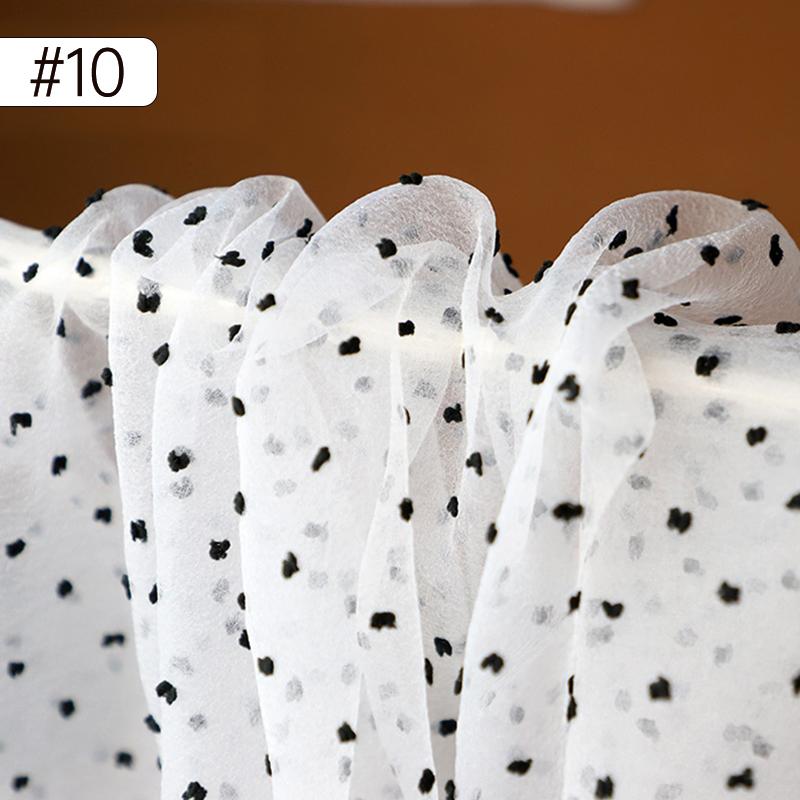 Seersucker Lace Fabric Black Polka Dot Tulle Fabric for Wedding Dress Bridal Veil Tutu Dress Baby Girls Puffy Clothing Sewing