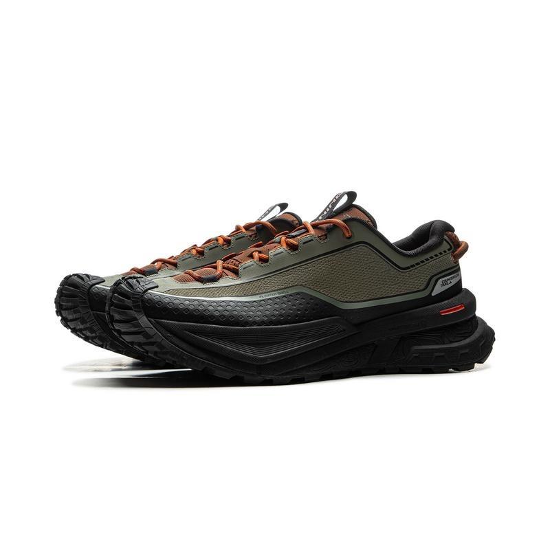 Li-Ning CF Counterflow Xingchuan Unisex Low Top Hiking Shoes Black Green AHTU023-1