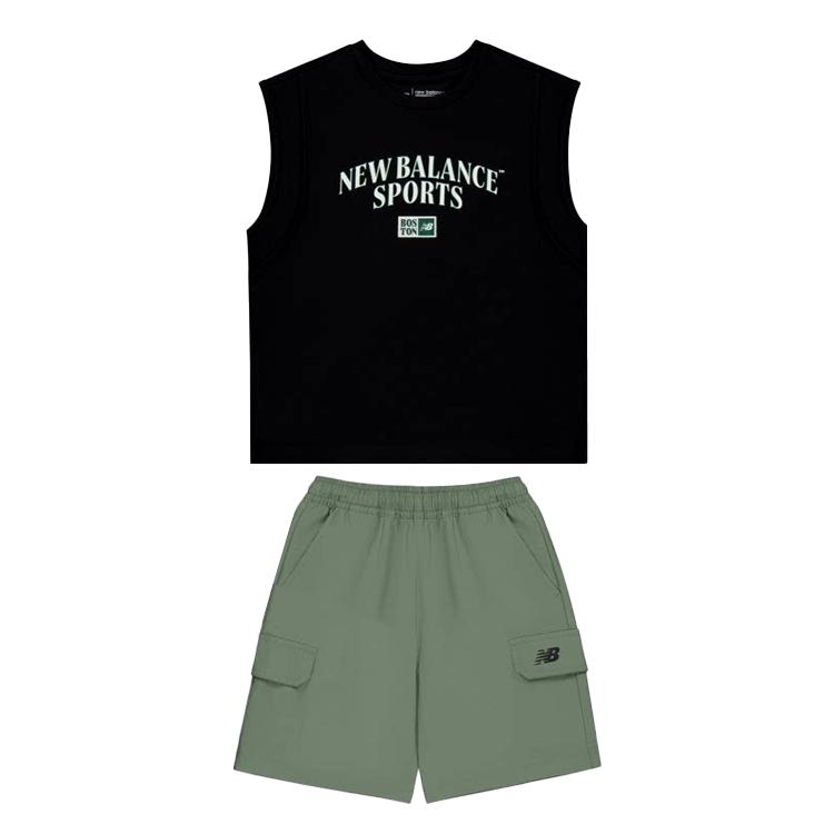 New Balance Casual Sportswear 2 Piece Set Kids 2TG2E133-BK 110