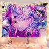 Japanese Anime Tapestry Polyester Fiber Wall Hanging Cloth Hoshino Love Fans Support Bedroom Dormitory Photo Background Cloth
