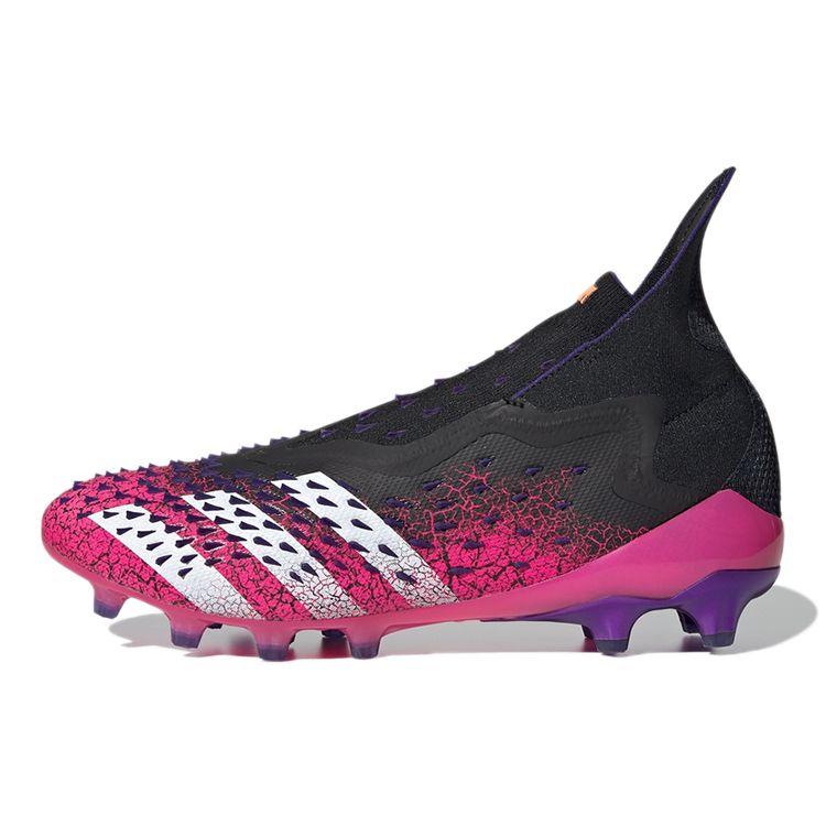 Adidas Predator Freak+ Komfortabelt Kunstgress Rund Tå Snøring AG (Gummi Korte Pigger) Sklisikre Slitesterke Balanserte Fotballsko FY7615