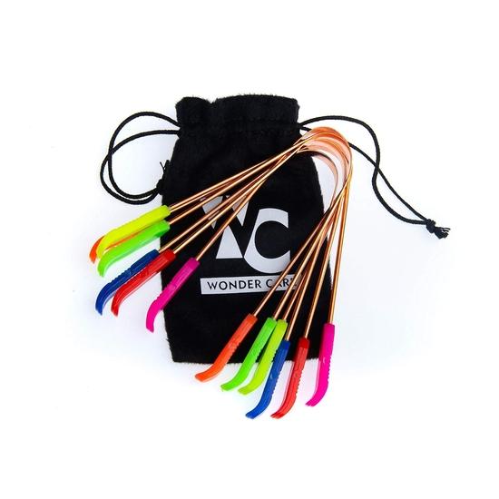 

Wonder Care-Ayurveda Copper Tongue Cleaner | Colored copper Tongue Scraper Relief from Bad Breath Tongue Sweeper- Set of 6