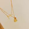 Retro High-End Luster Small Triangle Maitreya Buddha Necklace Fashion Light Luxury New In Stacked Collar Chain Party Jewelry