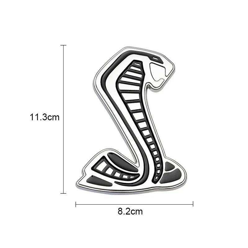 Metal Car Front Grille Emblem for Ford Shelby GT500 Mustang Fiesta Focus Mondeo Kuga Ranger Explorer Rear Trunk Badge Sticker