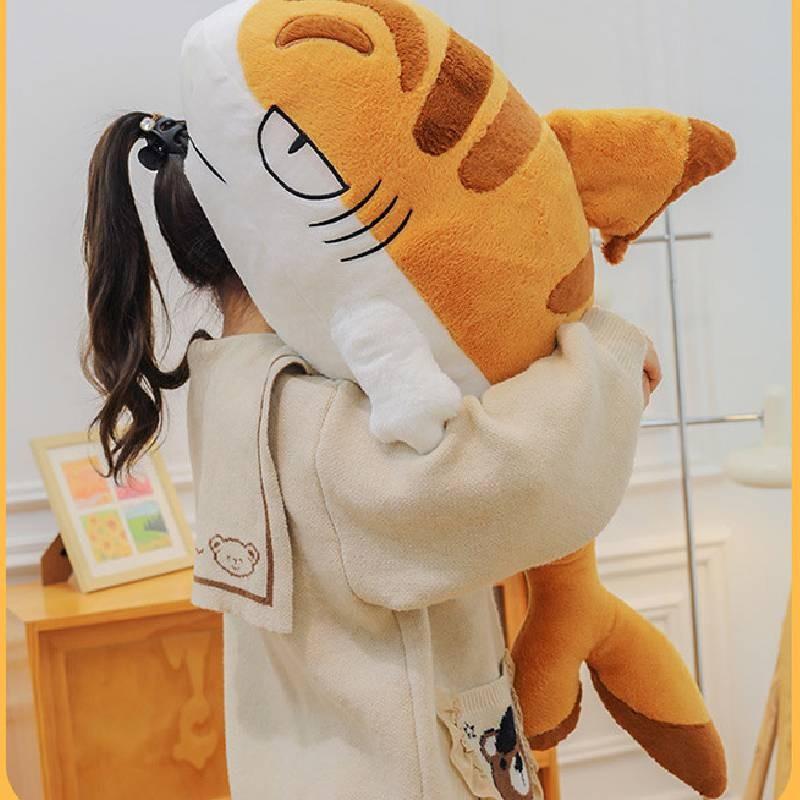 Shark Cat Plush Toy Cartoon Animal Stuffed Dolls Room Decoration Gifts Kids