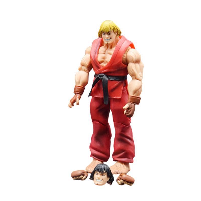 Superb Neca Street Fighter Deco Figure Of Ryu Ken For Collectors красный