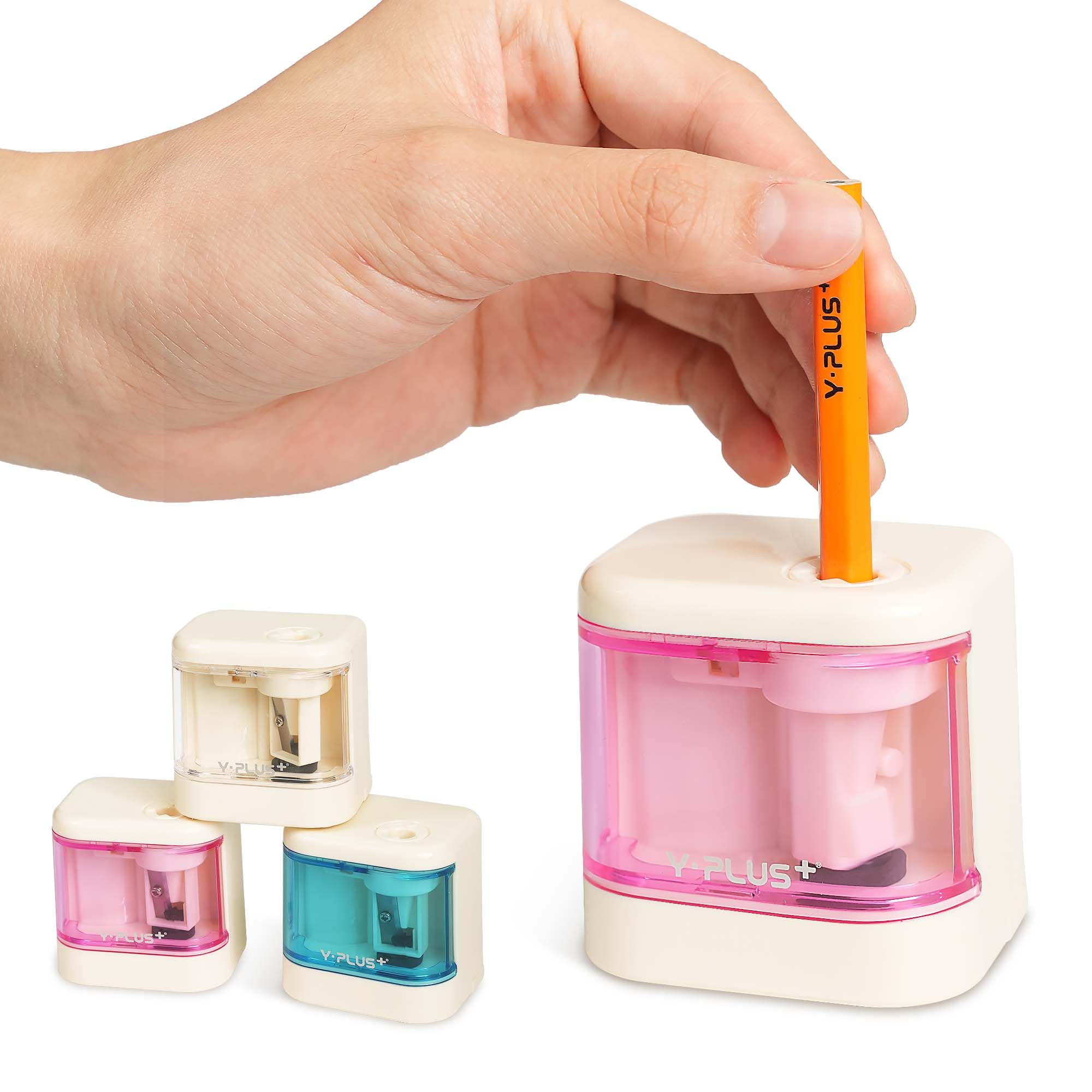 

YPLUS Electric Pencil Sharpener for Small Colored Pencil Automatic Mini Pencil Sharpener for the Pink Kids, Ultra-Portable Sharpener, Classroom, розовый