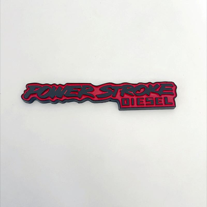 3D Metal POWER STROKE DIESEL Rear Trunk Car Emblem Badge Decal For Ford Excursion 3.0 2018 F-150 F150 Auto Sticker Accessories