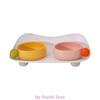 Pet Food Feeder and Waterer Detachable Cat Anti-overturning Bowl Anti-Leak Tableware Raised Bowl Accesoories
