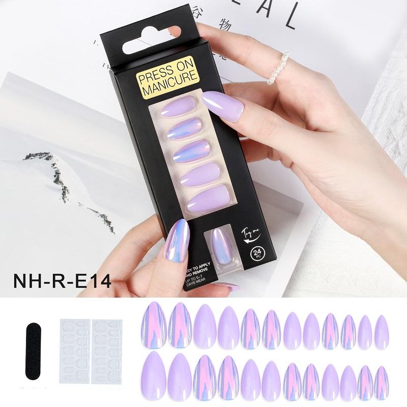 1 Box French Detachable False Nails Wearable Fake Nails Nail Tips Manicure Tool Press On Nails