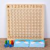 99 jogo de tabuleiro de multiplicação de madeira montessori crianças aprendendo brinquedos educativos matemática contando cem tabuleiro pensamento interativo