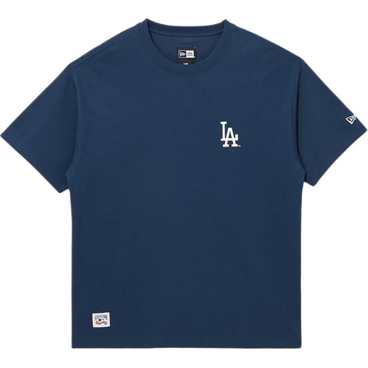 New Era FW25 MLB Los Angeles Dodgers Western Trend Series Back Logo Print Crew Neck Casual Short Sleeve T-Shirt Unisex Tops 14726596