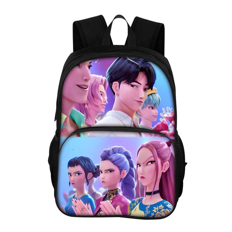 Hunter Witches Kpop Backpack With Oxford Fabric And Breathable Cushion Straps For School Students